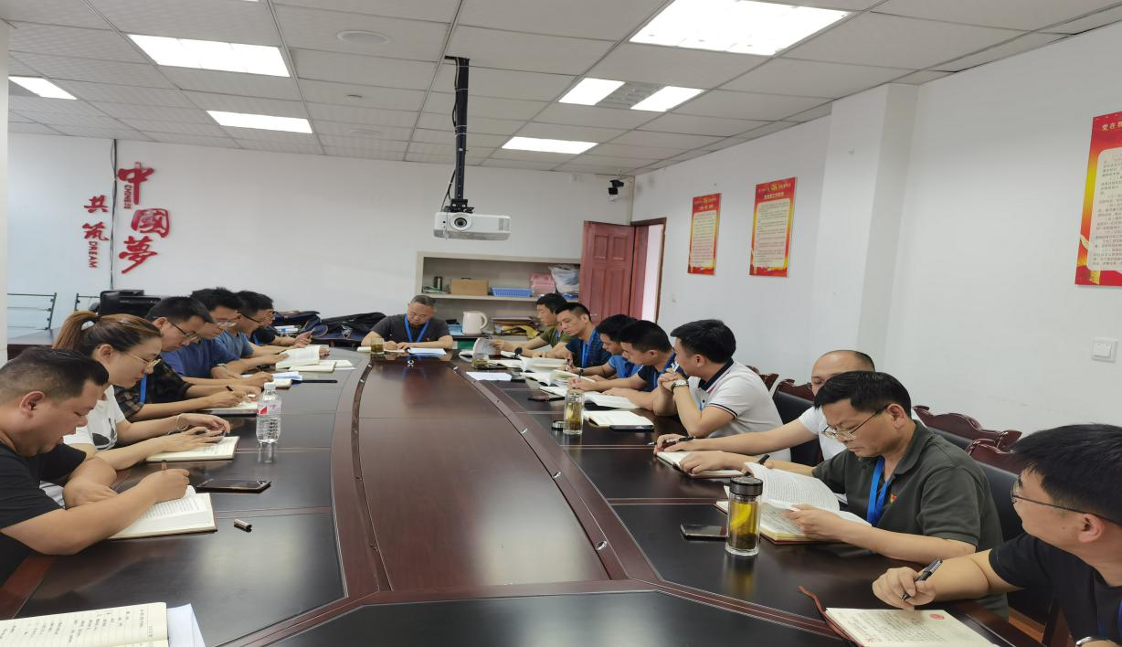 集團公司黨委委員、副總經(jīng)理劉林為二支部上專題黨課