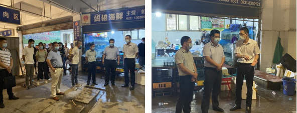 敘州區(qū)區(qū)委常委、副區(qū)長李政率隊 視察清源水務集團投資公司金沙農貿市場改